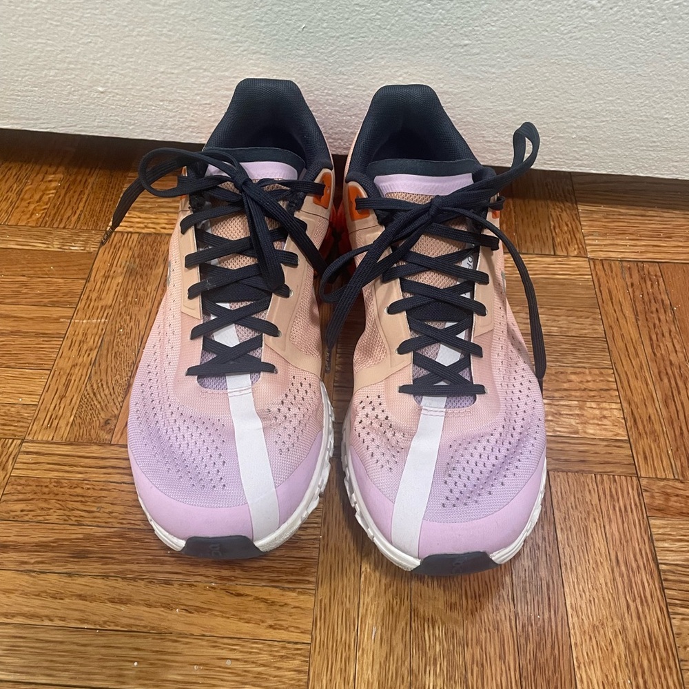 On Running Pink Gradient Athletic Shoes